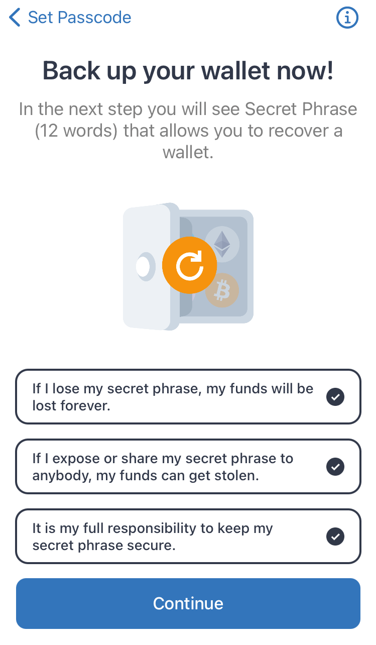 unMineable Support Center - How to create a Trust Wallet account